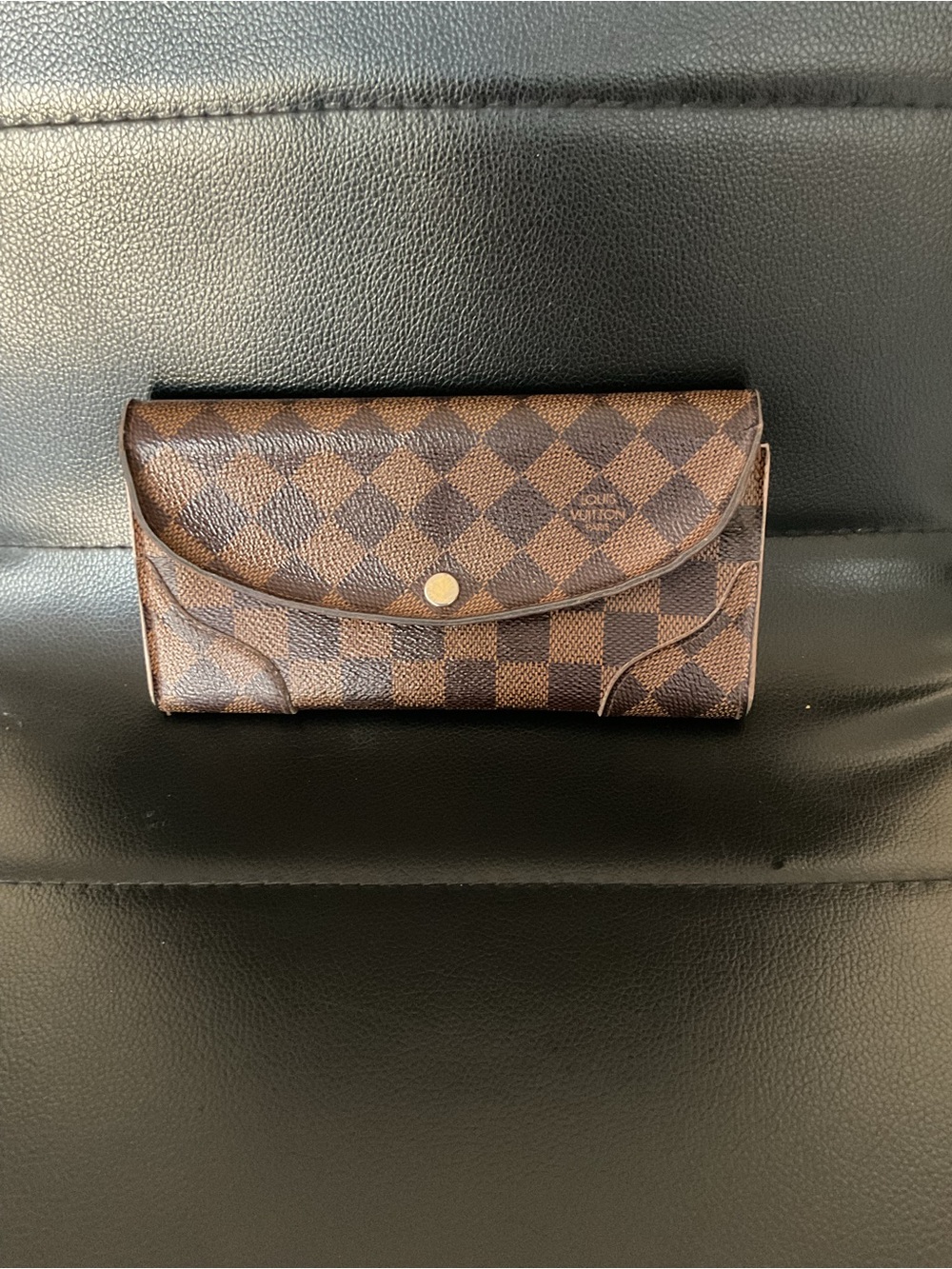 Louis vuitton Caissa wallet in Damier ebene coated canvas